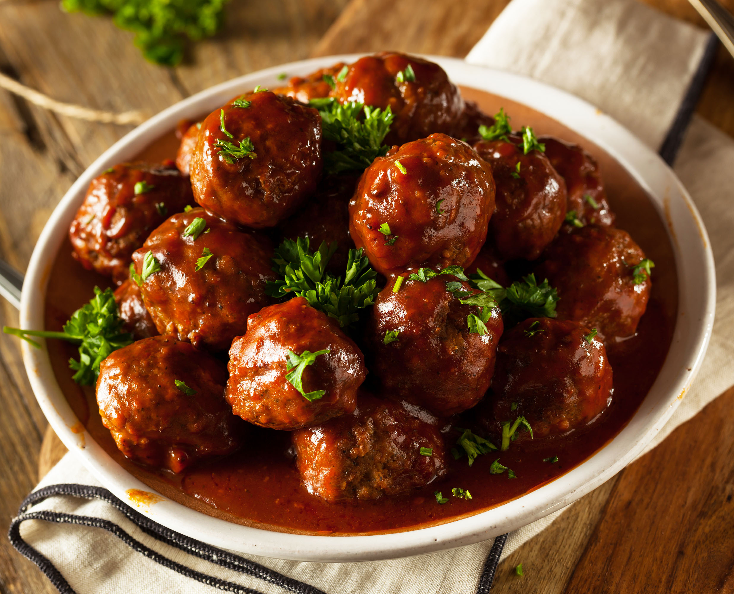 Crockpot Party Meatballs