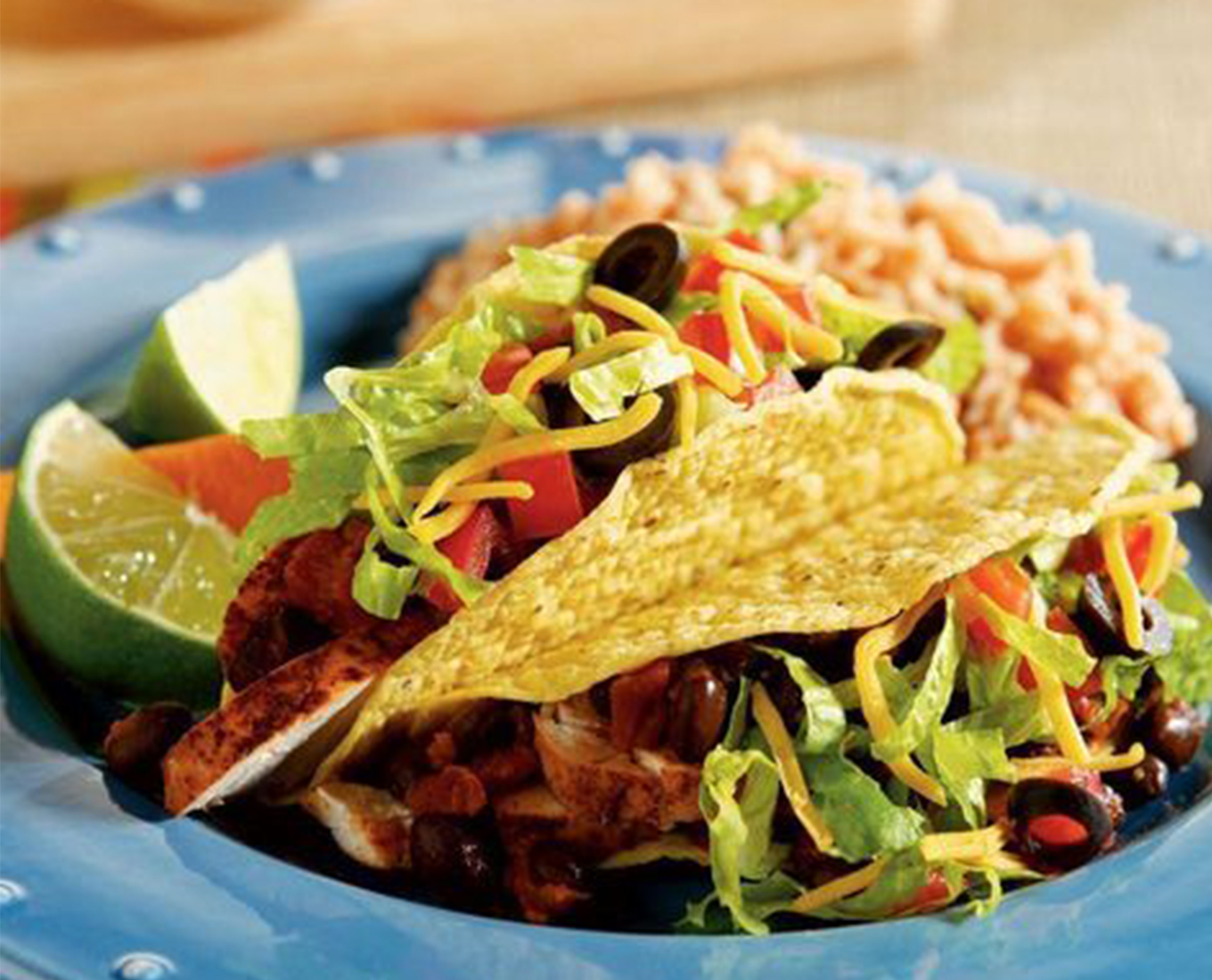 Chicken and Spicy Black Bean Tacos