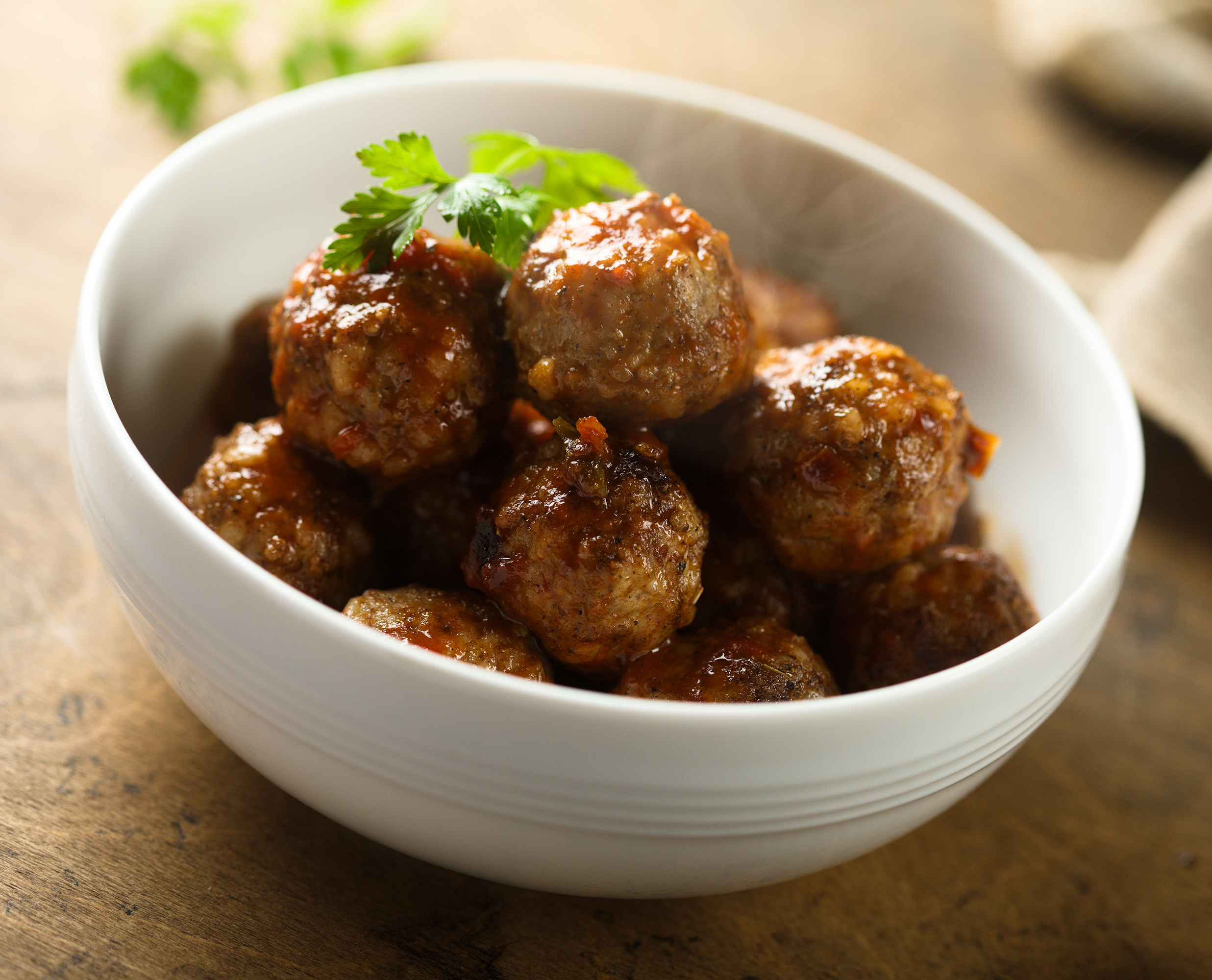 Turkey Meatballs in Cranberry Barbecue Sauce
