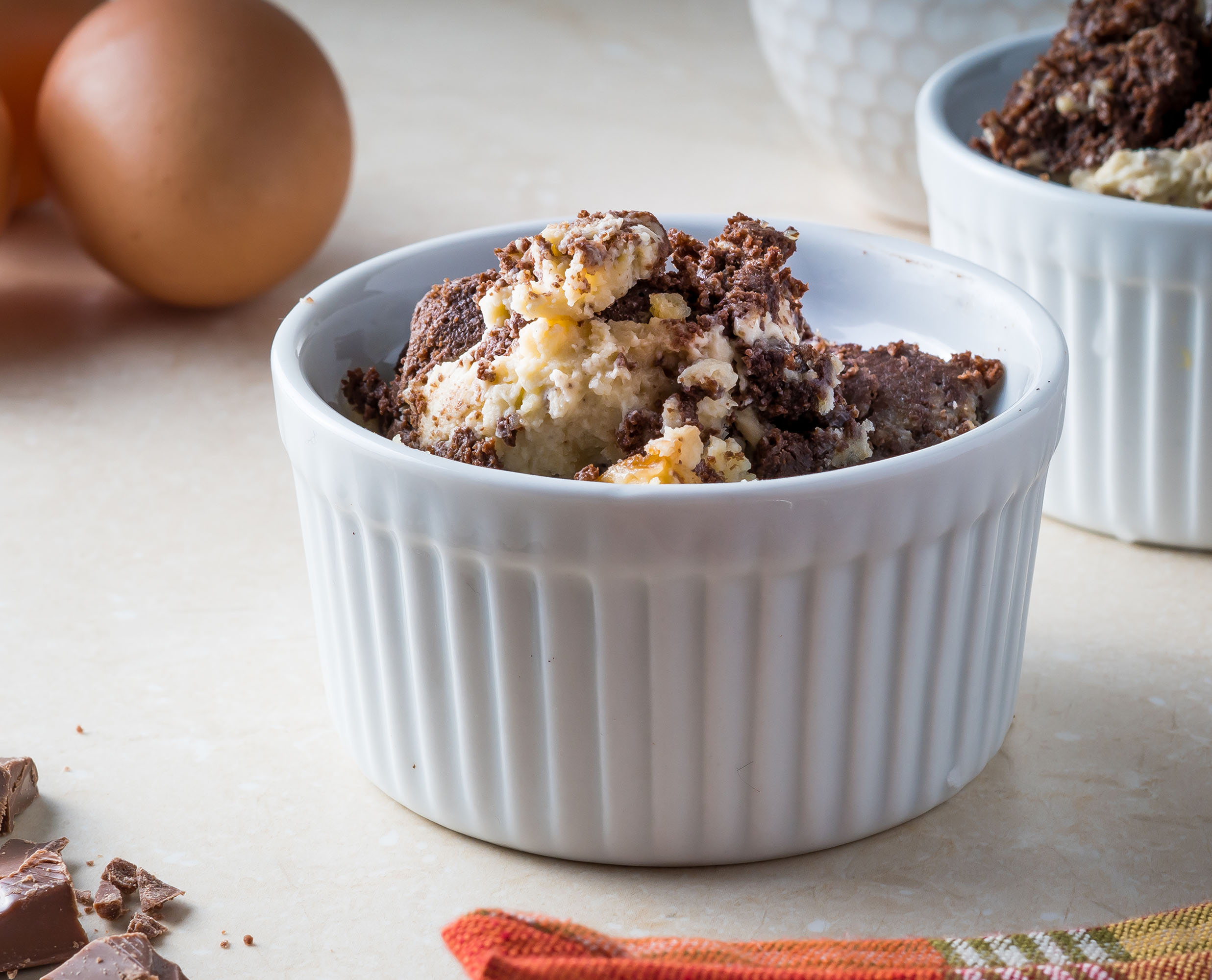 Chocolate Brioche Pudding