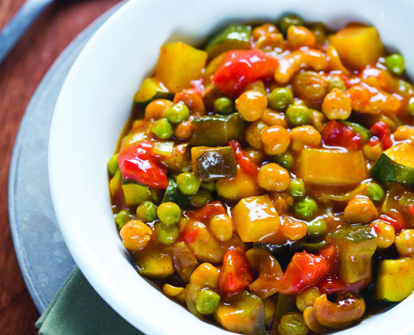 Curried Vegetable and Cashew Stew