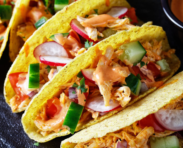 Shredded Chicken Tacos Pressure Cooker Recipe Crockpot®