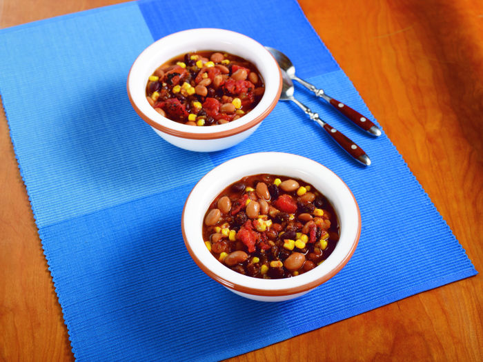 Two Bean Chili with Corn Slow Cooker Recipe