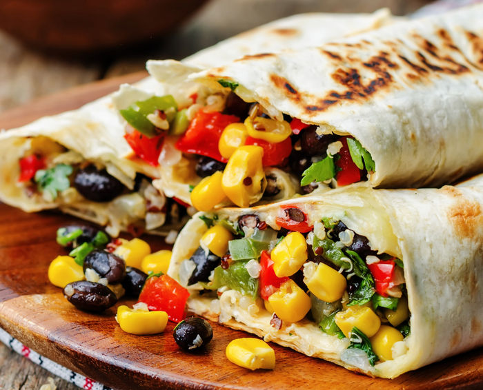 Crock Pot Black Bean and Vegetable Burritos Pressure Cooker Recipe